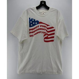 VINTAGE Ross Perot Shirt XL 1992 Presidential Election Single Stitch *